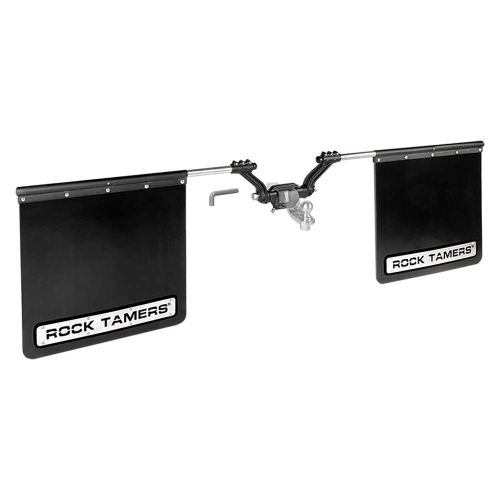 ROCK TAMERS - ROCK TAMERS 2.5" Hub Mudflap System - Matte Black/Stainless