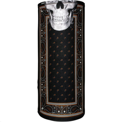 Zan Headgear - Zan Headgear Sportflex Series Motley Tube - TL197 - Black/Orange Classic Bandanna - OSFM
