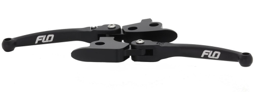 Flo Motorsports - Flo Motorsports MX Style Adjustable Levers - Black - HD-811BLK
