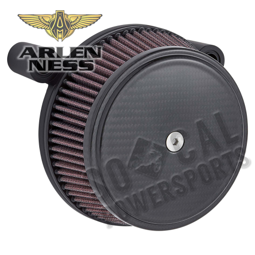 Arlen Ness - Arlen Ness Big Sucker Stage I Air Filter Kit - Carbon - Red Filter - 18-740