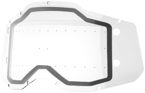 100% - 100% Forecast Dual Lens for Racecraft 2/Accuri 2/Stratus 2 Goggles with Bumps - Clear - 51223-501-01