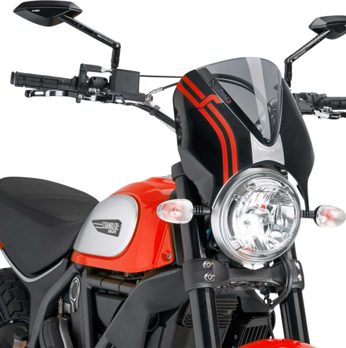 PUIG - PUIG Retrovision Windshield - Smoke - 7652H
