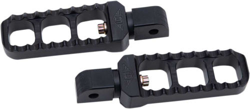 Joker Machine - Joker Machine Adjustable Serrated Narrow Footpegs - Black Anodized - 08-61-7B