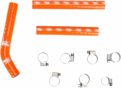 Moose Racing - Moose Racing Radiator Hose/Clamp Kit  - Orange (Thermostat Bypass) - 1902-0981