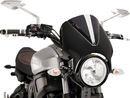 PUIG - PUIG Retrovision Windshield - Black Fairing - Dark Smoke - 9560F