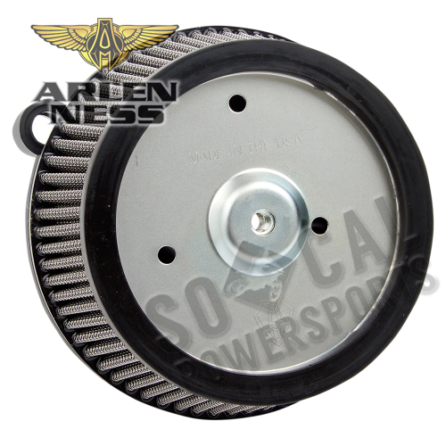 Arlen Ness - Arlen Ness Big Sucker Stage I Air Filter Kit w/ Synthetic Filter - Black - 50-574