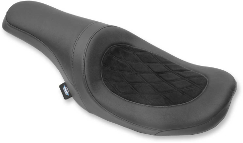 Drag Specialties - Drag Specialties Predator Seat - Double Diamond/Faux Suede Insert - 0801-0975