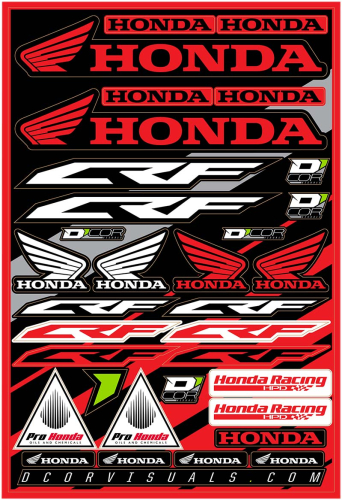 DCOR - DCOR Decal Sheet - Honda CRF - 40-10-100