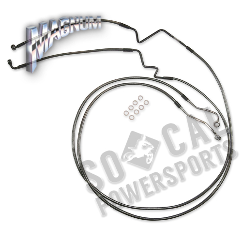 Magnum - Magnum Black Pearl Designer Series Front Lower Brake Line Kit - AS47016