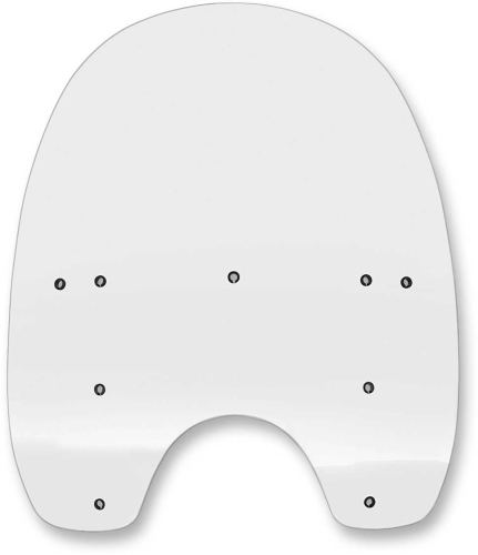 Memphis Shades - Memphis Shades Replacement Plastic for HD Quick-Release Compact Windshield - 19in. - Clear - MEP6380