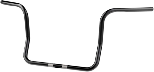Khrome Werks - Khrome Werks 1in. Bagger Bobber Ape Hanger Handlebar - 12in. - Dimpled and Drilled - Black - 300851