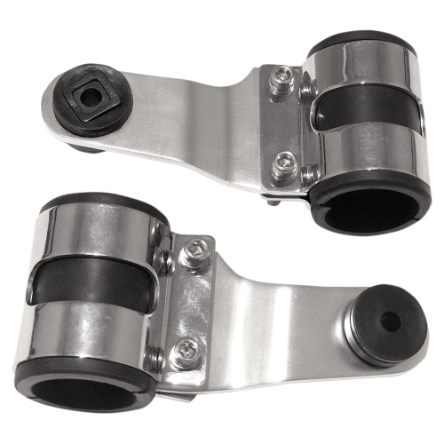 Emgo - Emgo Side Mount Lightweight Headlamp Brackets - 66-35850