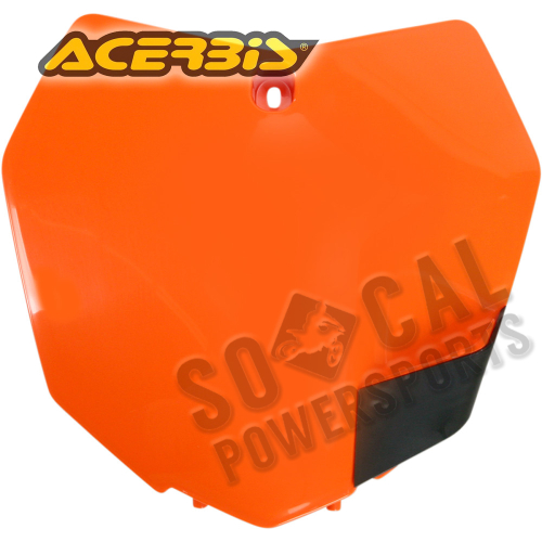 Acerbis - Acerbis Front Number Plate - Orange - 2314230237