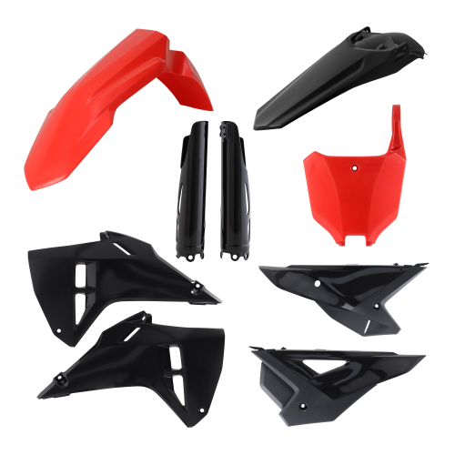Acerbis - Acerbis Full Plastic Kit - Red/Black - 2985981018