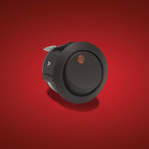 Show Chrome - Show Chrome Illuminated Round Switch - Amber - 16-28