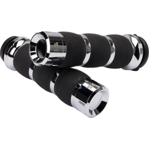 Khrome Werks - Khrome Werks Air Cushion Klassic Grips - Chrome - 500195