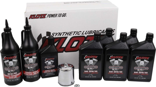 Klotz Oil - Klotz Oil Premium Oil Change Kit - 20W/50 - 5qt. - KH-108