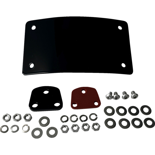 DK Custom Products - DK Custom Products Fender-Mounted Low-Profile License Plate Kit - DK-LPR-LP-LD