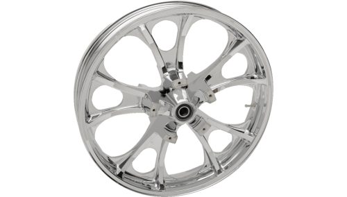 Coastal Moto - Coastal Moto Precision Cast Largo 3D Front Wheel - 21in. x 3.5in. - Chrome - 3D-LGO213CH-ABST