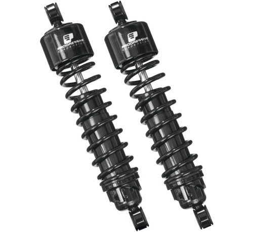 Progressive Suspension - Progressive Suspension 412 Series Magnum Steel Spring 12.5in. Shock - Black - 412-4264B