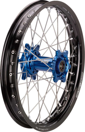 Moose Racing - Moose Racing SX-1 Complete Rear Wheel  - 18in. x 2.15in. - Black Wheel/Blue Hub - MR-21518-BKBU