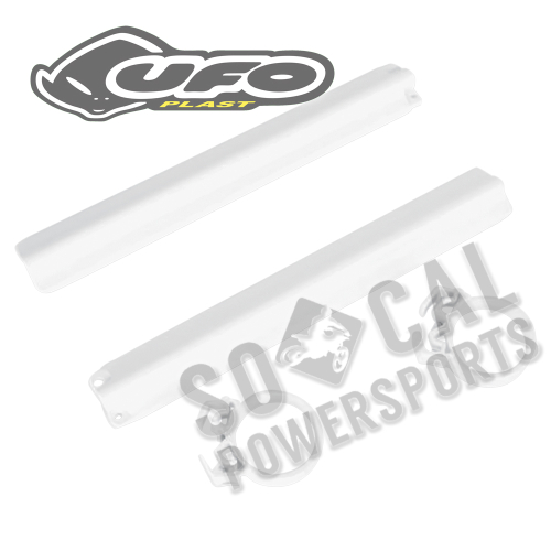 UFO Plastics - UFO Plastics Fork Slider Protectors - White - SU02925041