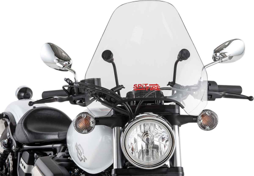 Slipstreamer - Slipstreamer S-06 Spitfire Sport Shield with 1in. Clamp - Clear - S-06-C