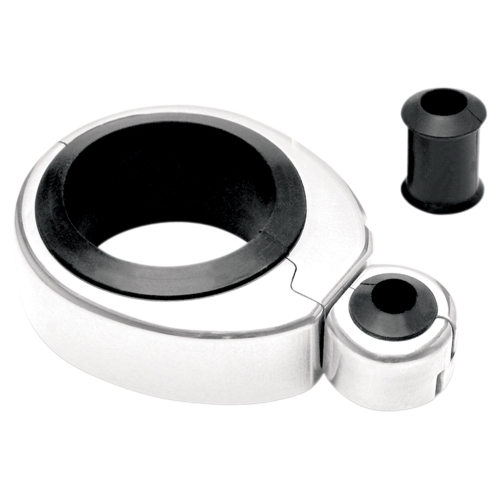 Motion Pro - Motion Pro Cable Clamp - 1 1/4in.-1 1/2in. Single Throttle/Clutch - Chrome - 11-0041