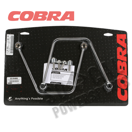 Cobra - Cobra Saddlebag Supports - Chrome - 02-6468