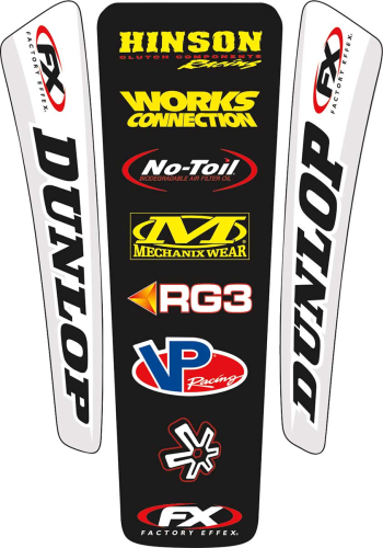 Factory Effex - Factory Effex Universal Rear Fender Graphics - Original Style - 07-32020