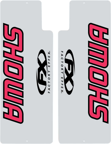 Factory Effex - Factory Effex Upper Fork Shield Graphic Kit - Showa - Flo-Red - 02-8515