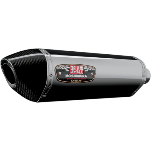 Yoshimura - Yoshimura R-77 Race Series Full System - Stainless Steel Muffler - Carbon Fiber End Cap - 1160000521