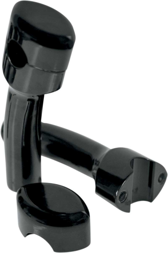 LA Choppers - LA Choppers Hefty Smooth Riser for 1-1/4in. Handlebar - 5-1/2in. Tall with 1/2in. Pullback - Black - LA-7406-05B