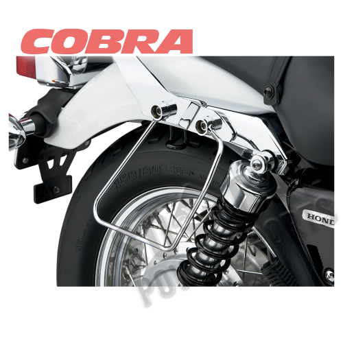 Cobra - Cobra Saddlebag Supports - Chrome - 02-6114