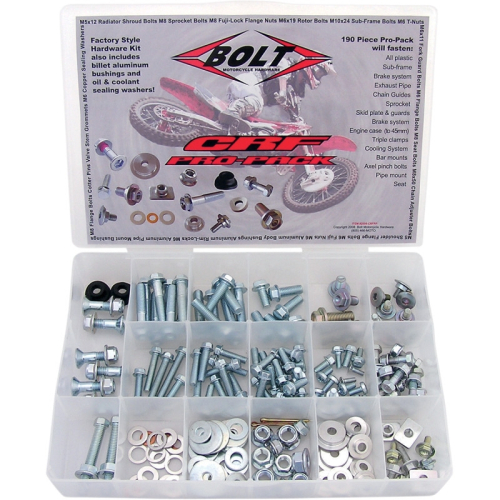 Bolt MC Hardware - Bolt MC Hardware CRF/RX Pro-Pack - 2008-CRFPP