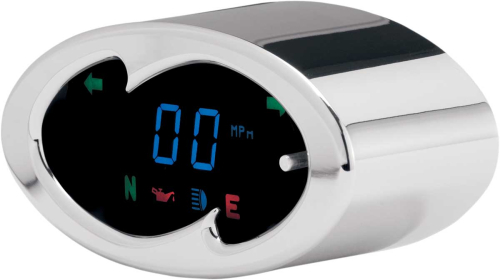 Dakota Digital - Dakota Digital MCL-5100 Series Universal Information Systems Gauge - Oval Style - Chrome - MCL-5100