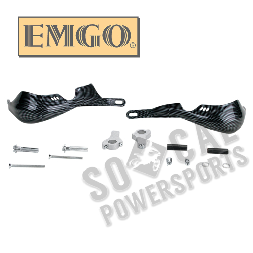 Emgo - Emgo Pro-Guard Reinforced Handguards - Carbon Fiber Finish - 79-97955
