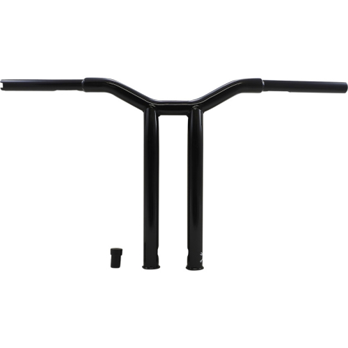 Burly Brand - Burly Brand 1-1/4in. Dominator Handlebar - Black Powdercoat - Raked - 14in. End Rise - B12-6053B
