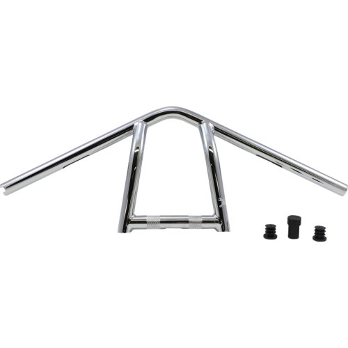 Burly Brand - Burly Brand 1in. Jim Handlebar - Chrome - 9in. End Rise - B12-6040C