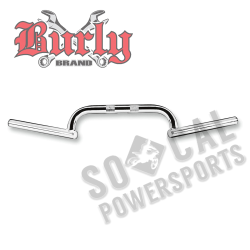 Burly Brand - Burly Brand 1in. Clubman Handlebar - Chrome - B12-6000C