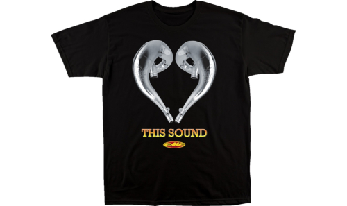 FMF Racing - FMF Racing Love Sound T-Shirt - SP23118915BLK2X - Black - 2XL