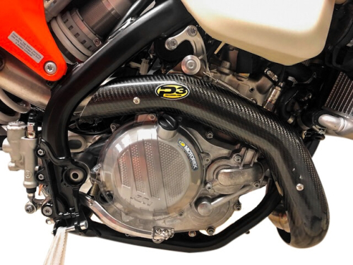 P3 - P3 Header Heat Shield - Carbon Fiber - 201099