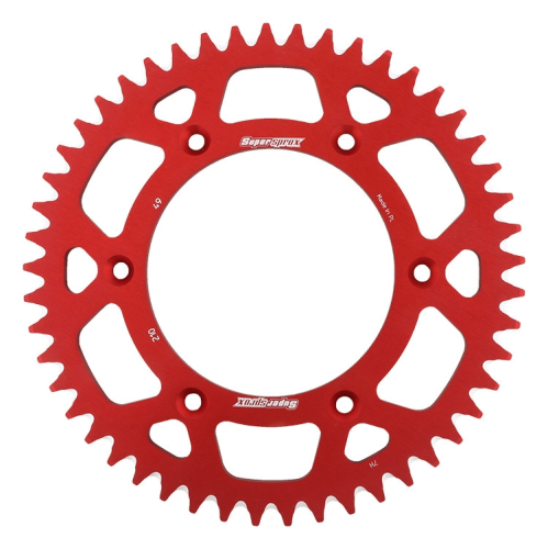 Supersprox - Supersprox Aluminum Rear Sprocket - 49T - RAL-210-49-RED