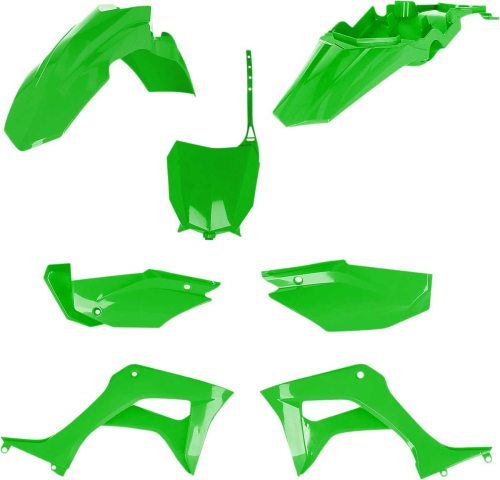 Acerbis - Acerbis Full Plastic Kit - Green - 2861930006