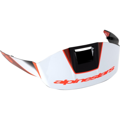Alpinestars - Alpinestars Standard Spoiler for Supertech R10 Helmet - Team - Black/Carbon Red/Gloss White - 8953324-1352