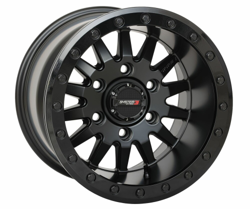 System 3 - System 3 SB-8 Beadlock Wheel - 15x10 - 5+5 - 6/5.5 - Matte Black - 15S3-85651