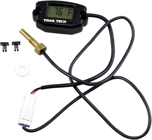 Trail Tech - Trail Tech Surface Mount Universal Temperature Meter w/ Radiator Screw Sensor - M6x10 - Black - 742-ES1