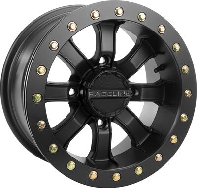 Raceline - Raceline Mamba Blackout Beadlock Wheel - 15x7 - 3.5+3.5 Offset - 4/137 - A71B-57037-T-00