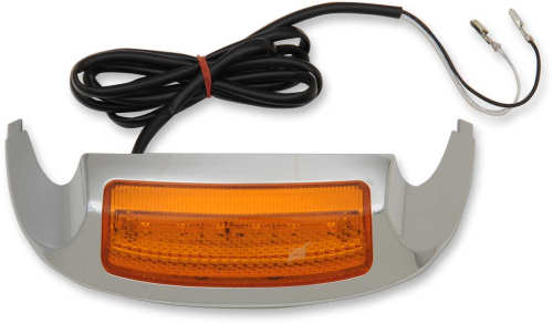 Drag Specialties - Drag Specialties LED Front Fender Tip Light - Amber Lens - 2040-1965