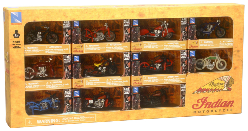 New Ray Toys - New Ray Toys Indian 1:32 Scale Motorcycle Assortment - SS-06065